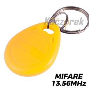 Brelok zbliżeniowy 051 - żółty - Mifare - 13,56 MHz